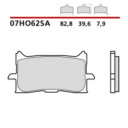 PASTILLAS DE FRENO DELANTERAS SINTERIZADAS BREMBO HONDA CB 125 R 2021-2023 (COMPOUND SA)