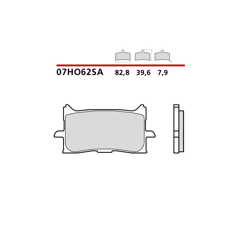 PASTILLAS DE FRENO DELANTERAS SINTERIZADAS BREMBO HONDA CB 125 R 2021-2023 (COMPOUND SA)