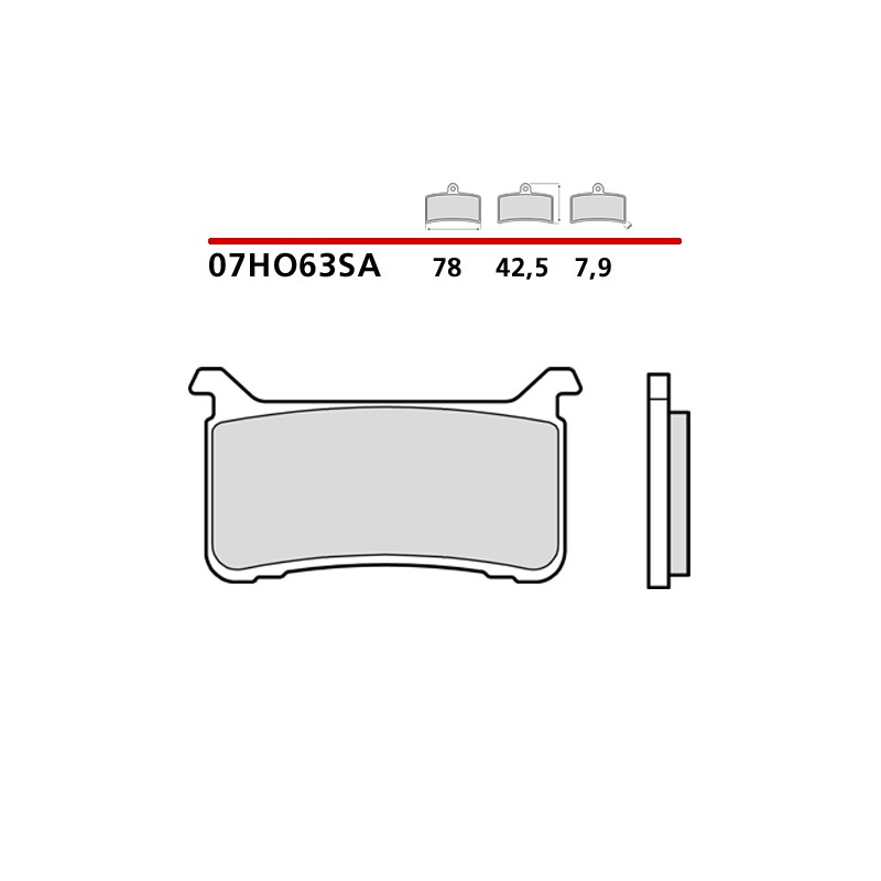 BREMBO SINTERED BRAKE FRONT PADS SET HONDA CBR 1000 RR 2017-2019 (SA COMPOUND)