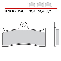 BREMBO SINTERED BRAKE FRONT PADS SET MV AGUSTA BRUTALE 750 S (SA COMPOUND)