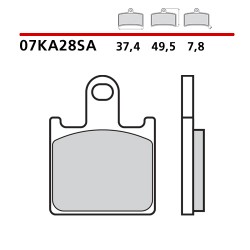 SET PASTIGLIE FRENO ANTERIORI SINTERIZZATE BREMBO KAWASAKI ZX-6R 2007-2008 (MESCOLA SA)