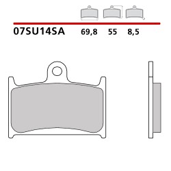 BREMBO SINTERED BRAKE FRONT PADS SET TRIUMPH SPEED TRIPLE 955 1999-2001 (SA COMPOUND)