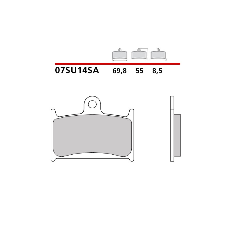 PASTILLAS DE FRENO DELANTERAS SINTERIZADAS BREMBO TRIUMPH TIGER EXPLORER 1200 2012-2015 (COMPOUND SA)