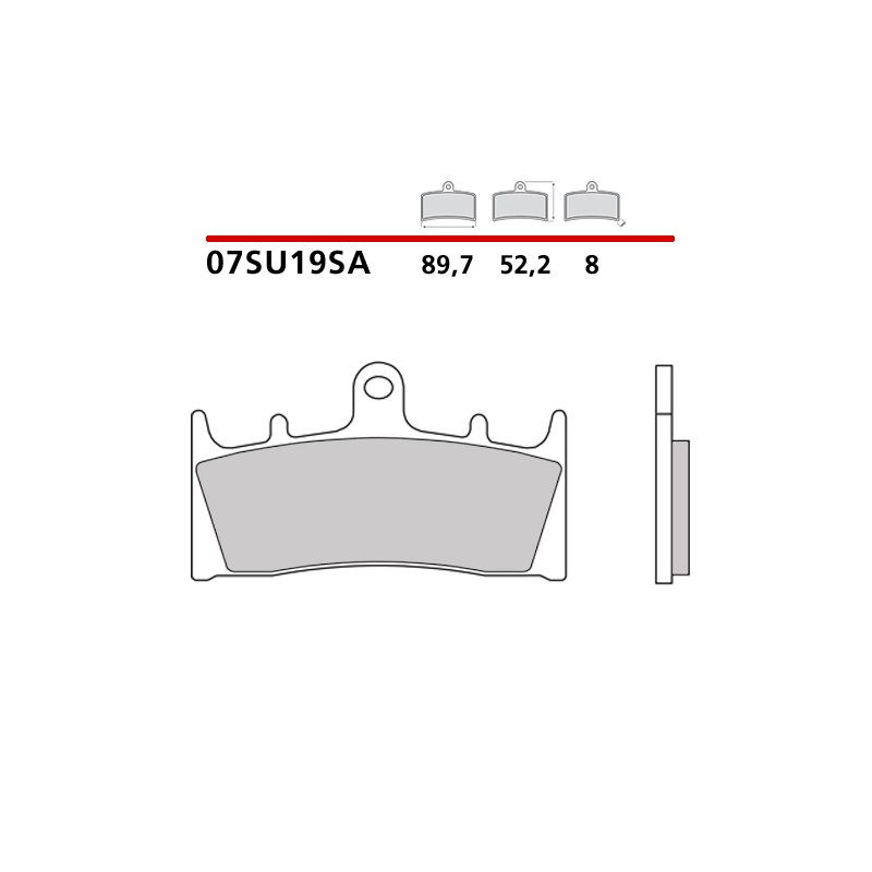 PASTILLAS DE FRENO DELANTERAS SINTERIZADAS BREMBO KAWASAKI ZX-6R 636 2002 (COMPOUND SA)