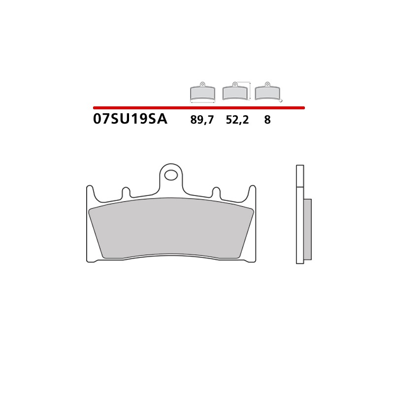 SET VORDERER SINTER BREMSBELÄGE BREMBO KAWASAKI ZX-9R 1995-1997 (SA COMPOUND)