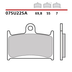 PASTILLAS DE FRENO DELANTERAS SINTERIZADAS BREMBO SUZUKI BANDIT 1200 1996-2000 (COMPOUND SA)