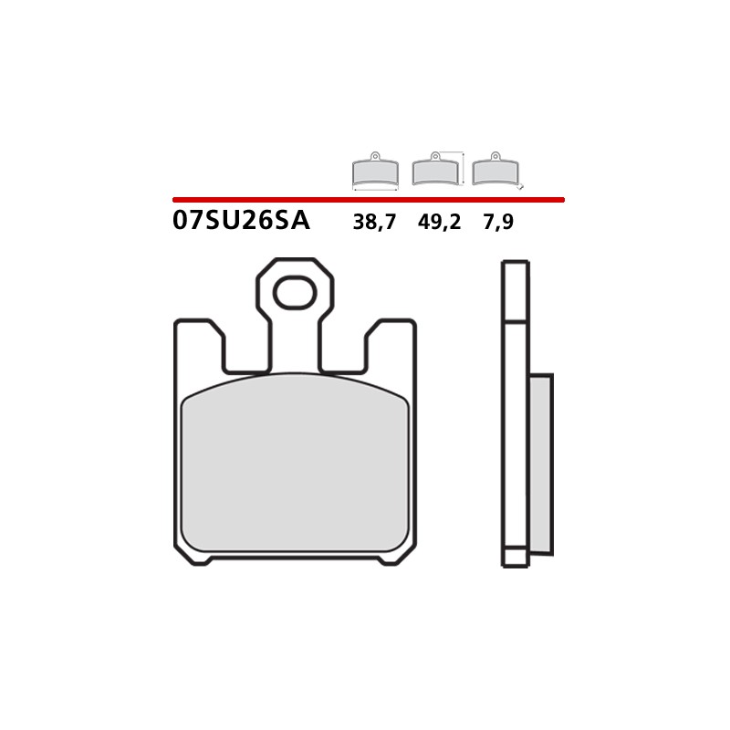 PASTILLAS DE FRENO DELANTERAS SINTERIZADAS BREMBO KAWASAKI ZX-6RR 600 2005-2006 (COMPOUND SA)