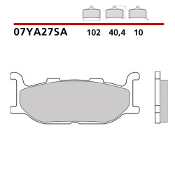 PASTILLAS DE FRENO DELANTERAS SINTERIZADAS BREMBO YAMAHA XV 950 R 2014-2020 (COMPOUND SA)