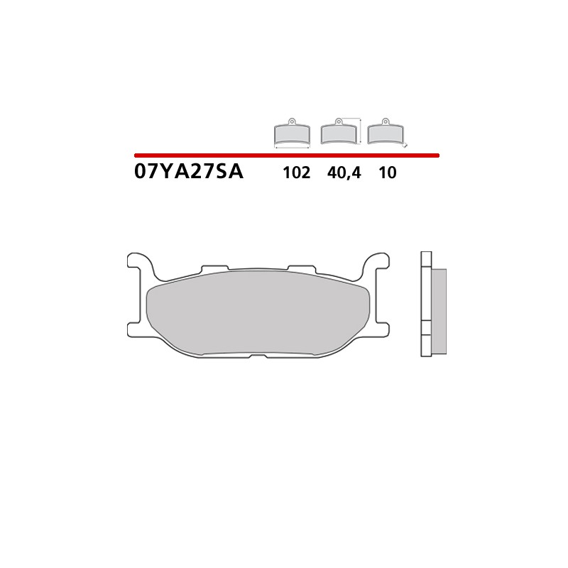 BREMBO SINTERED BRAKE FRONT PADS SET YAMAHA XV 950 R 2014-2020 (SA COMPOUND)