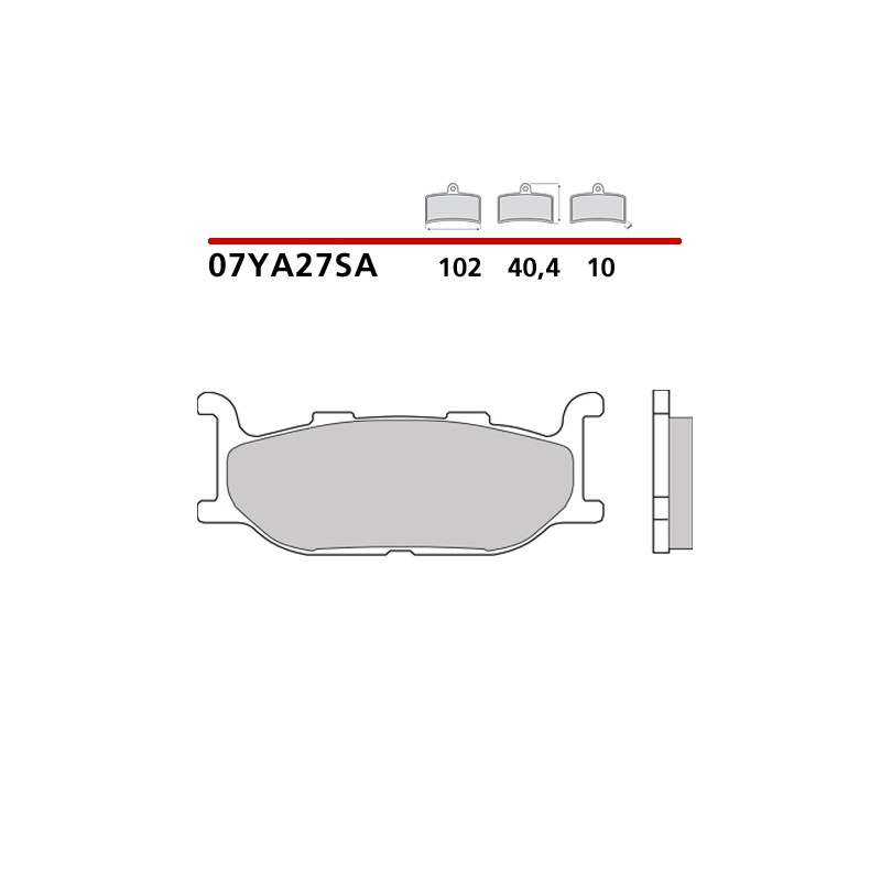 PASTILLAS DE FRENO DELANTERAS SINTERIZADAS BREMBO YAMAHA XV 950 R 2014-2020 (COMPOUND SA)