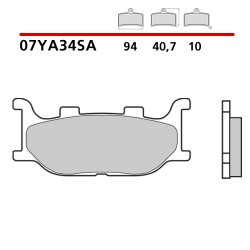 BREMBO SINTERED BRAKE FRONT PADS SET YAMAHA FZ6 FAZER 2004-2006 (SA COMPOUND)