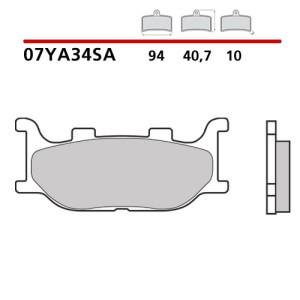 SET PASTIGLIE FRENO ANTERIORI SINTERIZZATE BREMBO YAMAHA XJ6 2013-2016 (MESCOLA SA)