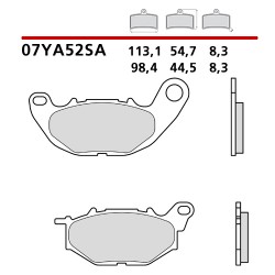 BREMBO SINTERED BRAKE FRONT PADS SET YAMAHA MT-03 2016-2020 (SA COMPOUND)