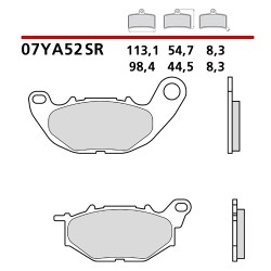 SET PASTIGLIE FRENO ANTERIORI SINTERIZZATE BREMBO YAMAHA YZF-R3 2015-2016 (MESCOLA SR)