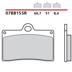 PASTILLAS DE FRENO DELANTERAS SINTERIZADAS BREMBO APRILIA RS 125 2017-2020 (COMPOUND SR)