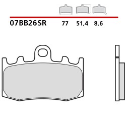 PASTILLAS DE FRENO DELANTERAS SINTERIZADAS BREMBO BMW HP2 MEGAMOTO 1200 (COMPOUND SR)