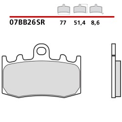 PASTILLAS DE FRENO DELANTERAS SINTERIZADAS BREMBO BMW R 1200 GS 2004-2006 (COMPOUND SR)