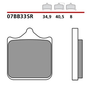 SET PASTIGLIE FRENO ANTERIORI SINTERIZZATE BREMBO DUCATI 749 (MESCOLA SR)