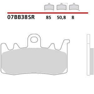 SET PASTIGLIE FRENO ANTERIORI SINTERIZZATE BREMBO DUCATI MULTISTRADA V4 2021-2024 (MESCOLA SR)