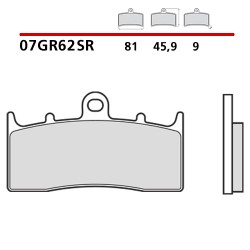 PASTILLAS DE FRENO DELANTERAS SINTERIZADAS BREMBO BMW K 1200 LT 2004-2006 (COMPOUND SR)