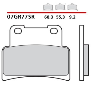 SET VORDERER SINTER BREMSBELÄGE BREMBO APRILIA MANA 850 2007-2015 (SR COMPOUND)