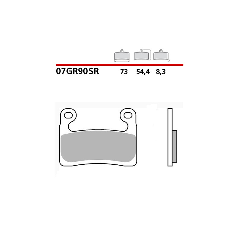 SET PASTIGLIE FRENO ANTERIORI SINTERIZZATE BREMBO BMW R 1250 GS ADVENTURE 2021-2024 PER PINZE HAYES (MESCOLA SR)