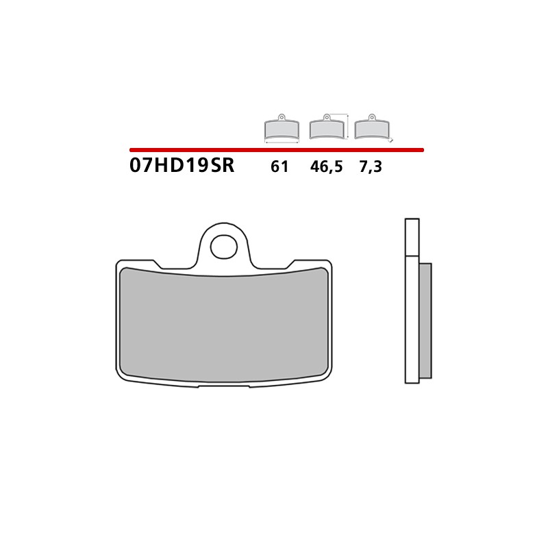 PASTILLAS DE FRENO DELANTERAS SINTERIZADAS BREMBO BUELL XB12R FIREBOLT 2008-2010 (COMPOUND SR)