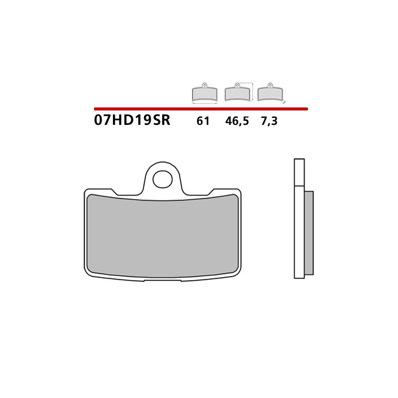 PASTILLAS DE FRENO DELANTERAS SINTERIZADAS BREMBO BUELL XB12S LIGHTNING 2009-2010 (COMPOUND SR)