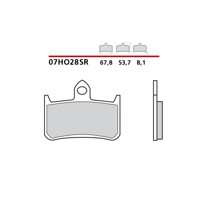 PASTILLAS DE FRENO DELANTERAS SINTERIZADAS BREMBO HONDA VTR 1000 F FIRESTORM 1997-2003 (COMPOUND SR)