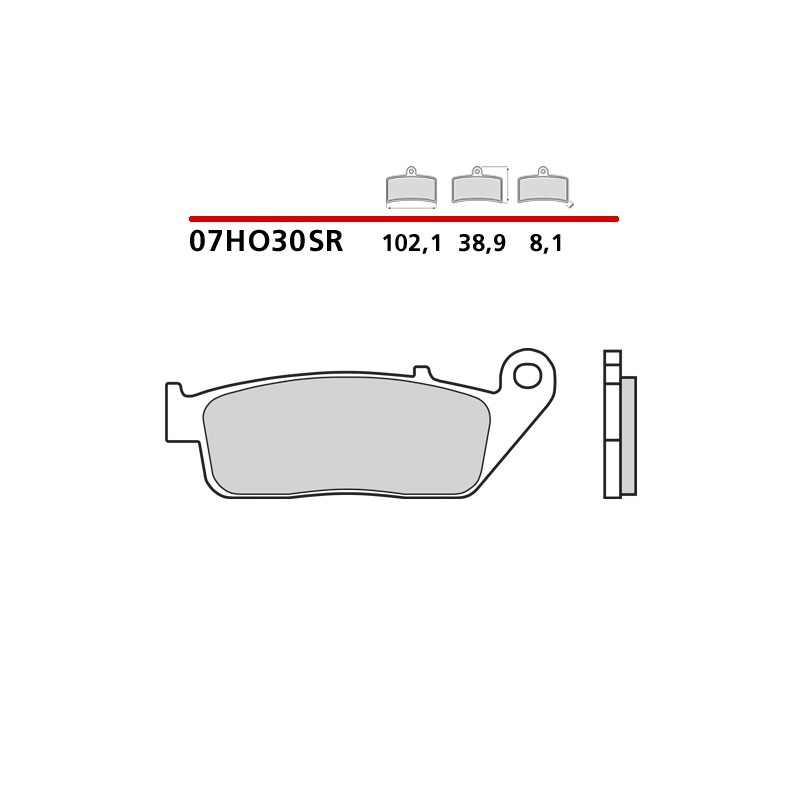 PASTILLAS DE FRENO DELANTERAS SINTERIZADAS BREMBO KAWASAKI VERSYS 650 2021 (COMPOUND SR)