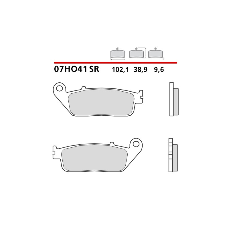 BREMBO SINTERED FRONT PADS SET HONDA CB 500 F 2021-2023 (SR COMPOUND)