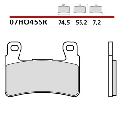 SET PASTIGLIE FRENO ANTERIORI SINTERIZZATE BREMBO HONDA CB 1300 2003-2007 (MESCOLA SR)