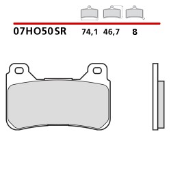 SET PASTIGLIE FRENO ANTERIORI SINTERIZZATE BREMBO HONDA CB 1000 R 2008-2010 (MESCOLA SR)