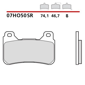 SET VORDERER SINTER BREMSBELÄGE BREMBO HONDA CBR 1000 RR 2012-2013 (SR COMPOUND)