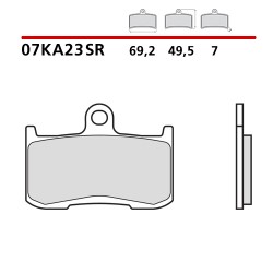 BREMBO SINTERED FRONT PADS SET KAWASAKI Z 1000 2003-2006 (SR COMPOUND)