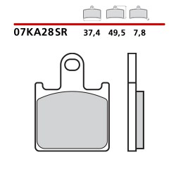 PASTILLAS DE FRENO DELANTERAS SINTERIZADAS BREMBO KAWASAKI Z 1000 2007-2009 (COMPOUND SR)