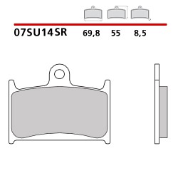 BREMBO SINTERED FRONT PADS SET TRIUMPH SPEED TRIPLE 955 1999-2001 (SR COMPOUND)