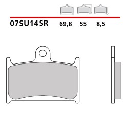 SET PASTIGLIE FRENO ANTERIORI SINTERIZZATE BREMBO TRIUMPH SPEED TRIPLE 955 2002-2004 (MESCOLA SR)