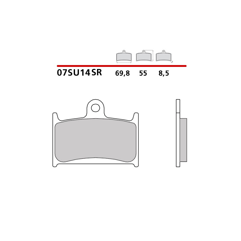 BREMBO SINTERED FRONT PADS SET TRIUMPH TIGER EXPLORER 1200 2012-2015 (SR COMPOUND)
