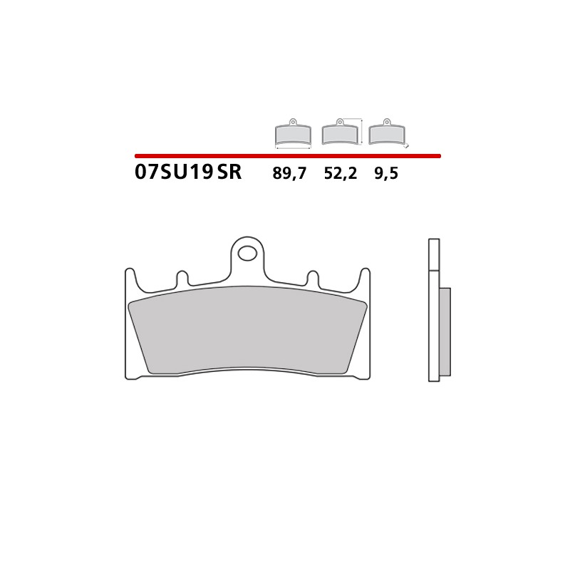 PASTILLAS DE FRENO DELANTERAS SINTERIZADAS BREMBO KAWASAKI ZX-6R 1998-1999 (COMPOUND SR)