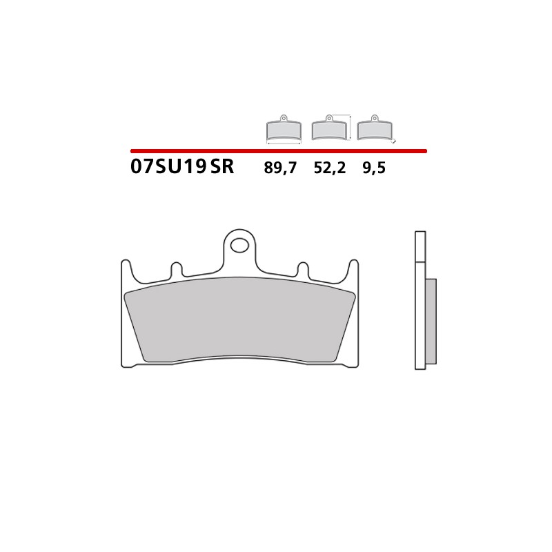 BREMBO SINTERED FRONT PADS SET KAWASAKI ZX-9R 1995-1997 (SR COMPOUND)