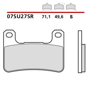 SET VORDERER SINTER BREMSBELÄGE BREMBO KAWASAKI Z 1000 R 2017-2019 (SR COMPOUND)