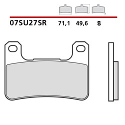 PASTILLAS DE FRENO DELANTERAS SINTERIZADAS BREMBO KAWASAKI Z 1000 SX 2014-2016 (COMPOUND SR)