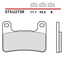 SET VORDERER SINTER BREMSBELÄGE BREMBO SUZUKI V-STROM 1050 XT 2020-2022 (SR COMPOUND)