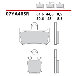 BREMBO SINTERED FRONT PADS SET YAMAHA MT-01 2007-2013 (SR COMPOUND)