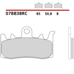 SET PASTIGLIE FRENO ANTERIORI CARBON CERAMIC BREMBO DUCATI SCRAMBLER CAFE RACER 2017-2018 (MESCOLA RC)