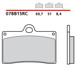 BREMBO CARBON CERAMIC BRAKE FRONT PADS SET DUCATI 748 1994-1997 (RC COMPOUND)