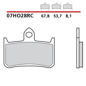 SET VORDERER CARBON KERAMIK BREMSBELÄGE BREMBO HONDA CBR 900 RR 1996-1997 (RC COMPOUND)