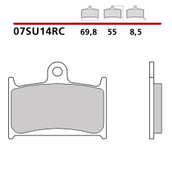 BREMBO CARBON CERAMIC BRAKE FRONT PADS SET TRIUMPH SPEED TRIPLE 955 1999-2001 (RC COMPOUND)