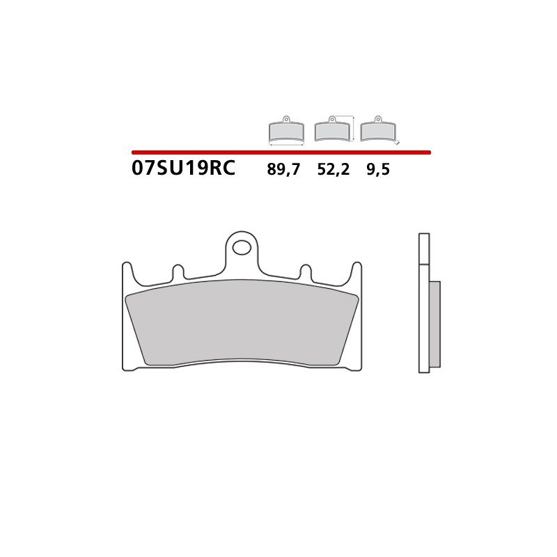 BREMBO CARBON CERAMIC BRAKE FRONT PADS SET KAWASAKI ZX-6R 2000-2001 (RC COMPOUND)